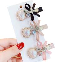 Alligator Hair Clip, Cloth, with Crystal & Zinc Alloy, micro pave cubic zirconia & for woman & with rhinestone 60mm 