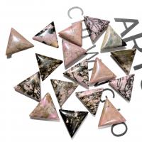 Pendentif bijoux de pierre gemme, triangle, DIY & différents matériaux pour le choix Vendu par PC[