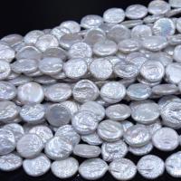Button Cultured Freshwater Pearl Beads, Natural & DIY, white, 18-20mm cm 
