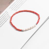 Bracelets de perle de bijou en verre, Des billes de verre, avec cristal, bijoux de mode, plus de couleurs à choisir, 2mm cm, Vendu par PC