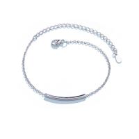 Fashion Zinc Alloy Bracelets, with 1.38inch extender chain, silver color plated, fashion jewelry & for woman Approx 6.1 Inch 