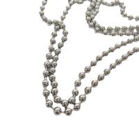 Stainless Steel Ball Chain, 304 Stainless Steel, polished, DIY original color 