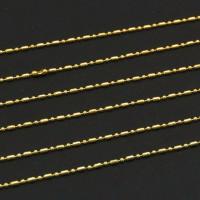 Bijoux chaîne de fer, Placage de couleur d'or, DIY, doré, 2.4mm, Vendu par m[