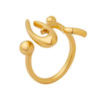 Brass Finger Ring, plated, for woman 18mm, US Ring 