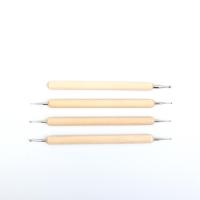 ラインス トーン ピッキング鉛筆, ウッド, とともに 304ステンレススチール, 4個入り, 130mm, 売り手 セット