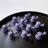 Mobile Phone DIY Decoration, Resin, Teapot, break proof & cute, purple, 25mm, Approx 