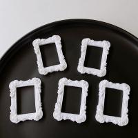 Mobile Phone DIY Decoration, Resin, Square, durable & cute, white Approx 