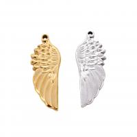 Stainless Steel Wing Shape Pendant, 304 Stainless Steel, Angel Wing, Vacuum Ion Plating, fashion jewelry & DIY 