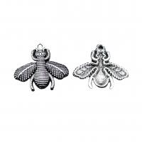 Zinc Alloy Animal Pendants, Bee, antique silver color plated, vintage & DIY Approx [