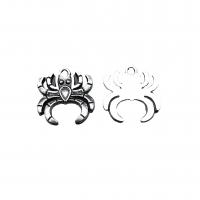 Zinc Alloy Animal Pendants, Spider, antique silver color plated, vintage & DIY Approx [
