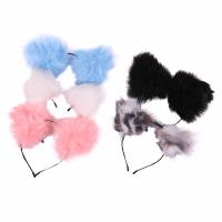 Hair Bands, Plush, handmade, fashion jewelry & for woman 220*200mm,100*100mm 