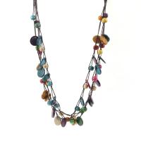 Fashion Multi Layer Necklace, Coco, with Nylon Cord, fashion jewelry & multilayer & for woman, multi-colored Approx 19.69 Inch 