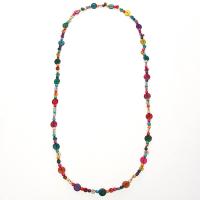 Fashion Necklace Jewelry, Coco, with Wood, fashion jewelry & for woman, multi-colored Approx 31.5 Inch 