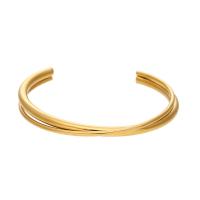 Stainless Steel Cuff Bangle, 316L Stainless Steel, Vacuum Ion Plating, Double Layer & fashion jewelry & for woman 64.8-65.5mm 