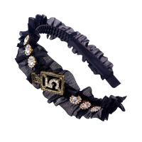 Hair Bands, Lace, with Zinc Alloy, fashion jewelry & for woman & with rhinestone 