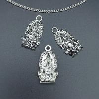 Zinc Alloy Jewelry Pendants, silver color plated, durable & DIY, silver color Approx 
