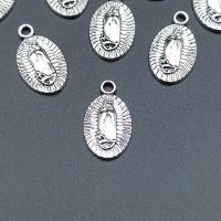 Pendentif Saint en alliage de zinc, Plaqué de couleur d'argent, durable & DIY Environ Vendu par sac