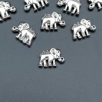 Zinc Alloy Animal Pendants, Elephant, antique silver color plated, durable & DIY Approx 