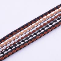 PU Cord, PU Leather, DIY & braided, Random Color, 3.5mm 