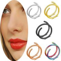 Stainless Steel Nose Piercing Jewelry, 304 Stainless Steel, Vacuum Ion Plating, Unisex 