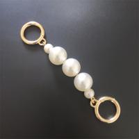 Bag Straps, Zinc Alloy, with Plastic Pearl 