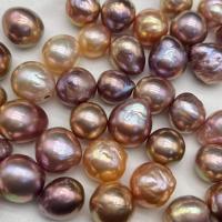 Baroque Cultured Freshwater Pearl Beads, DIY, multi-colored, 10-13mm [