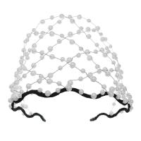 Diadema de Novia, aleación de zinc, con Perlas plásticas, hecho a mano, Joyería & multifuncional & para mujer, dos diferentes colores, 145x100mm, Vendido por UD