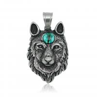 Stainless Steel Animal Pendants, 304 Stainless Steel, with Resin, vintage & for man [