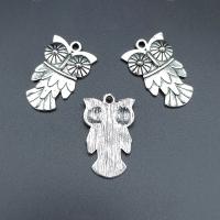 Zinc Alloy Animal Pendants, Owl, antique silver color plated, durable & break proof & DIY Approx 