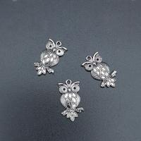 Zinc Alloy Animal Pendants, Owl, antique silver color plated, durable & Corrosion-Resistant & DIY Approx 