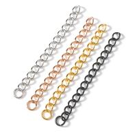 Stainless Steel Extender Chain, 304 Stainless Steel, Vacuum Plating, DIY 3mm Approx 2 Inch 