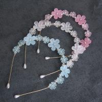Hair Bands, Brass, with Crystal & Plastic & Plastic Pearl, handmade, fashion jewelry & for woman 120mm 