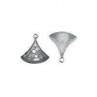 Zinc Alloy Jewelry Pendants, Triangle, antique silver color plated, vintage & DIY Approx 