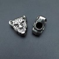 Zinc Alloy Spacer Beads, Leopard, antique silver color plated, vintage & DIY Approx 