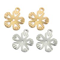 Brass Flower Pendants, plated, DIY & for woman Approx 2mm 
