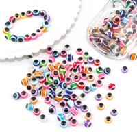 Perles en résine de mauvais œil, Rond, DIY & normes différentes pour le choix, plus de couleurs à choisir Environ 1.5mm Vendu par sac