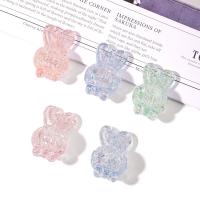Crackle Acrylic Beads, Rabbit, DIY, mixed colors Approx 3.4mm 