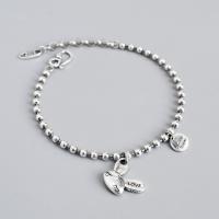 925 Sterling Silver Bracelet, with 1.18inch extender chain, fashion jewelry & for woman Approx 5.9 Inch 