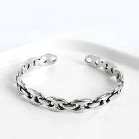 925 Sterling Silver Cuff Bangle, fashion jewelry & for woman, 4.5-5CM 