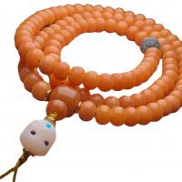 108 Perlen Mala, Bodhi Wurzel, Modeschmuck & unisex & verschiedene Stile für Wahl & Auswitterung, 7x9mm, 108PCs/Strang, verkauft von Strang
