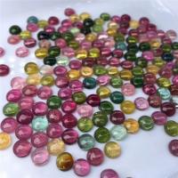 Natural Tourmaline Beads, DIY & no hole, 6mm 