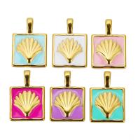 Enamel Stainless Steel Pendant, 304 Stainless Steel, Vacuum Ion Plating, fashion jewelry & for woman [