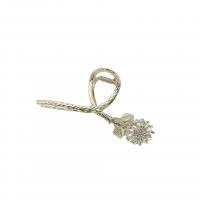 Hair Claw Clips, Zinc Alloy, Sunflower, gold color plated, fashion jewelry & for woman & with rhinestone [
