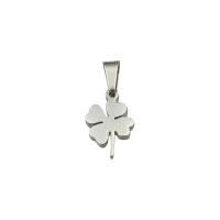 Stainless Steel Clover Pendant, 304 Stainless Steel, Four Leaf Clover, fashion jewelry & Unisex, original color Approx 3.4mm [