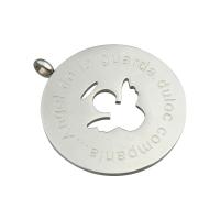 Stainless Steel Pendants, 304 Stainless Steel, fashion jewelry & hollow, original color Approx 3mm 