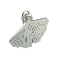 Stainless Steel Leaf Pendant, 304 Stainless Steel, fashion jewelry & Unisex, original color Approx 3.5mm 