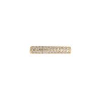 Brass Tube Beads, gold color plated, DIY & micro pave cubic zirconia, golden [