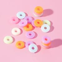 Candy Stil Acryl Perlen, rund, DIY, gemischte Farben, 6mm, Bohrung:ca. 1.5mm, 800PCs/Tasche, verkauft von Tasche