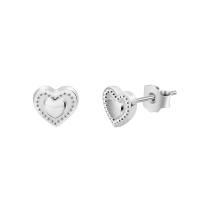 Titanium Steel Earrings, Heart, fashion jewelry & for woman 