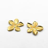 Brass Flower Pendants, polished, Corrosion-Resistant & fashion jewelry & DIY, original color 